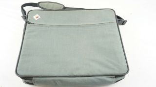 Vintage Apple Computer Case Laptop Tote Messenger Bag 80 - 90s Rainbow Logo Gray