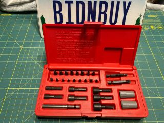 Vintage Sears Craftsman Power Screwdriver Bit & Nut Driver Set Part No.  9 - 25654