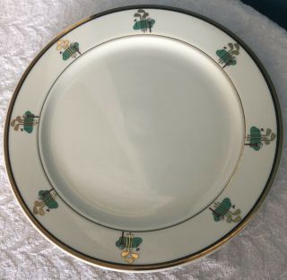 Vintage Homer Laughlin 10 1/2” Dinner Plate Golf Theme Vg