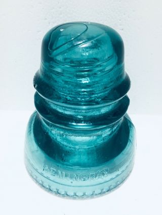 Vintage Teal Aqua Blue Green Hemingray 40 Glass Insulator