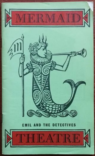 Emil And The Detectives By Erich Kastner,  Vintage Mermaid Theatre Programme 1960