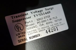 Vintage Memorex Power Center TVSS1449 Transient Voltage Surge Suppressor 3