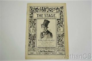 1903 The Stage Playbill Spokane Theater Washington Ezra Kendall