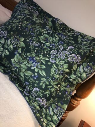 Laura Ashley 1 Pillow Sham Bramble Berry Vintage Standard Quilted Floral