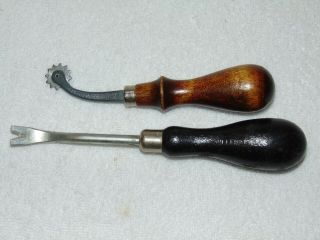 Vintage Miller Falls Leather Edging Tool & Craftool Co.  Stitch Marker 16 - 6