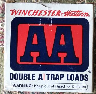 Vintage Winchester Western Aa Trap Loads 12ga Empty Shell Box Ssb169