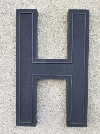 Vintage Letter " H " Acrylic Plastic Marquee Letter 18×12×1 Inches