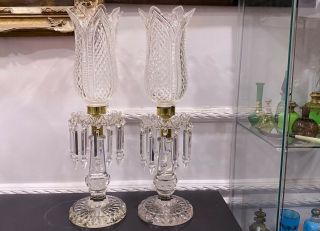 Baccarat Style Crystal Glass Candelabra Lusters