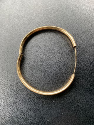 Vintage 1/20 12k Gold Filled Gf Hf Child Hinged Bangle Bracelet