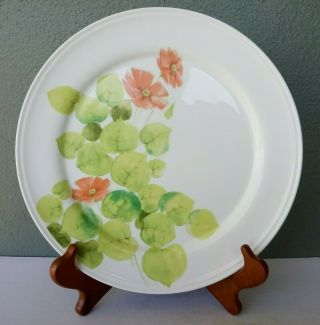 Mikasa - Water Lilies (peach) - Fine Porcelain Dinner Plate
