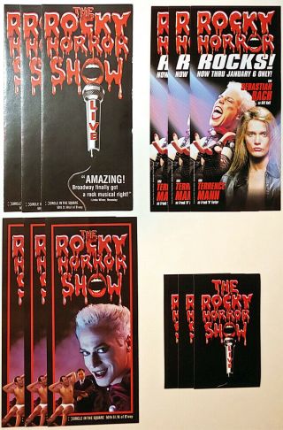 The Rocky Horror Show Broadway Revival Flyers And Stickers