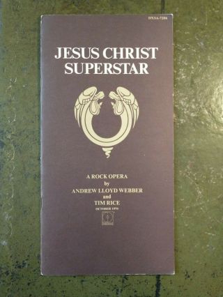 Vintage Jesus Christ Superstar The Musical Souvenir Libretto Songbook