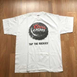 Vintage Coors Light Beer T - Shirt Size Xl Fast