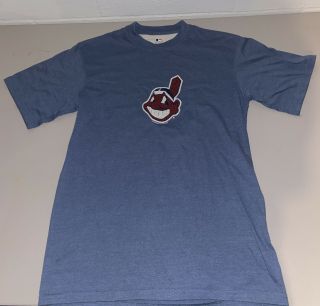 Vintage Mlb Merchandise Cleveland Indians Chief Wahoo T - Shirt Mens Med