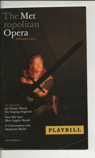 2012 Metropolitan Opera - Ernani Playbill De Biasio Hvorostovsky Хворостовский