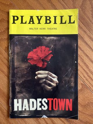 Hadestown April 2019 Broadway Playbill Reeve Carney André De Shields