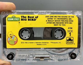 The Best Of Big Bird Sesame Street Cassette Tape - Vintage -