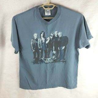 Vintage 2001 Aerosmith Just Push Play Concert Tour T - Shirt Men 