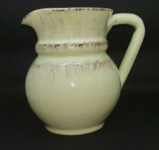 De Silva Italian Glazed Pottery Pitcher 6.  5 " Tall,  D 