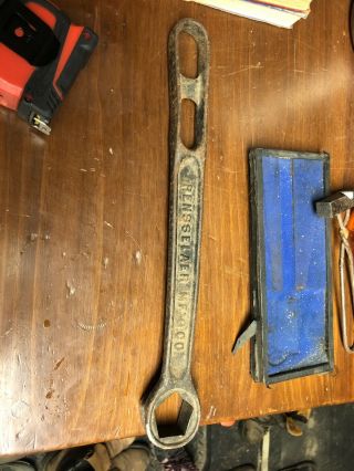 Vintage Rensselaer Mfg Fire Hydrant Wrench Cast Iron