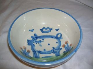 Mahadley Pottery 5” Regular Bowl Cereal Ma Hadley - Pig