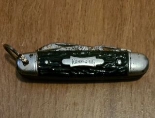 Vintage Imperial Kamp King Pocket Knife Prov Ri Usa Folding Scout Utility Black