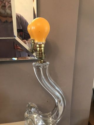 DAUM NANCY FRANCE GLASS SLLAMP C.  1970 DAUM LAMP HOME DECOR UNIQUE RARE 3