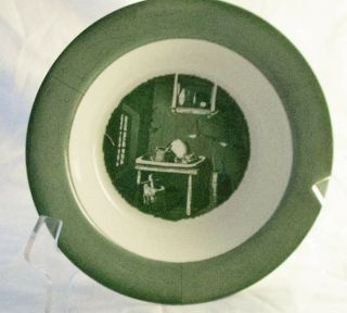 Royal Usa Colonial Homestead Green Vegetable Bowls (3) 9 1/8 "