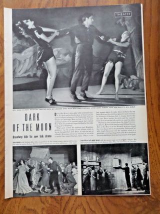 1944 Theater Ad Dark Of The Moon Richard Hart Cambridge Summer Theater