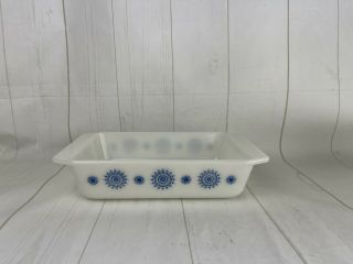 Rigopal Pyrex Made In Argentina Blue Pattern 575 Space Saver