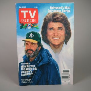 Vintage Tv Guide Dec 21 - 27 1985 Michael Landon Highway To Heaven