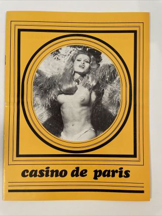 Casino De Paris Striptease Theatre Programme Piccadilly London