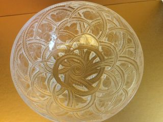 Stunning Lalique Pinsons Frosted Crystal Glass Bowl/coupe With Birds,  France