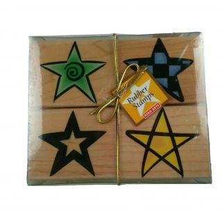 Four Star Designs Vintage 1998 Hero Arts Ll451 Rubber Stamps