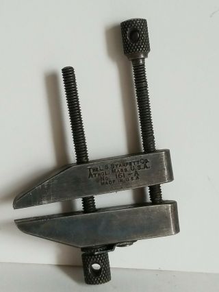 Vintage Ls Starrett Co No 161a Machinist Parallel Clamp Tool