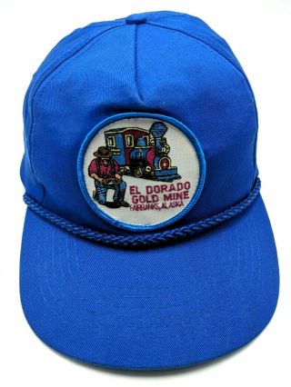 El Dorado Gold Mine (fairbanks,  Ak) Vintage Blue Adjustable Cap / Hat