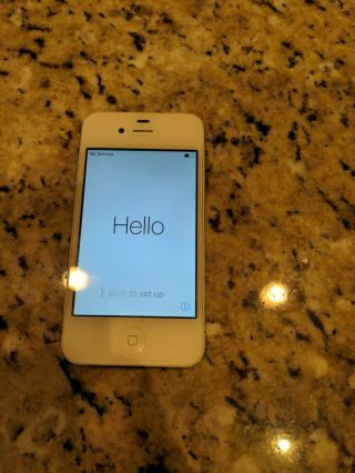 Apple Iphone 4s 16gb White A1387 (at&t) Vintage Ios Smartphone Kf6363