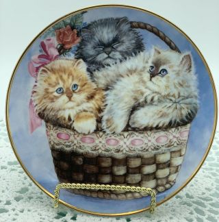 Vintage Franklin Limited Edition ‘three Little Kittens Duncan Display Plate