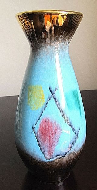 Reserved Wolfier - 48 Mid - Century Modern German Art Pottery Vase Eames Era