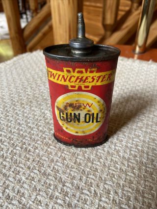 Vintage Winchester Gun Oil Tin,  3 Oz.