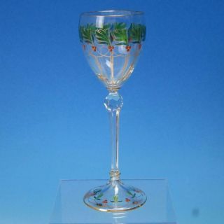 Theresienthal Bohemian Art Glass Art Nouveau 8 " Wine Glass Or Goblet