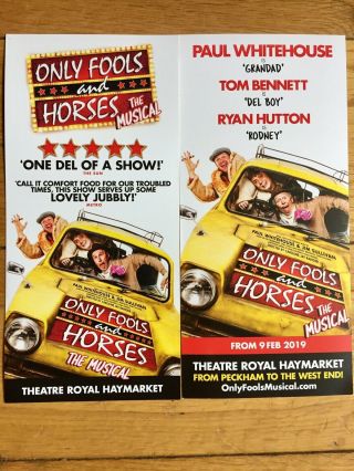 Only Fools And Horses The Musical Theatre Flyers X 2 Different - Paul Whitehouse