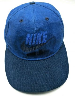 Nike Vintage Blue Adjustable Cap / Hat - 100 Cotton