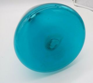 MCM Blenko Art Glass 920 Decanter Teardrop Stopper Winslow Anderson in BLUE 16 