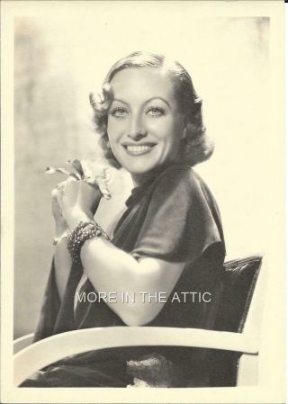 Mgm Fave Joan Crawford Vintage Hollywood Fan Photo Portrait Still 1