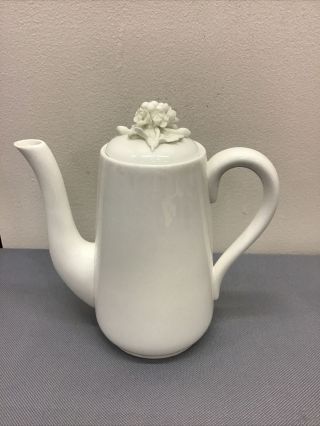 Crown Staffordshire Fine Bone China Small 5.  25” Tea Pot Pitcher Floral Finial