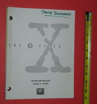 Rare Tv Script The X Files Mulder Scully Fbi Paranormal Science