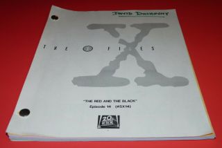 Rare TV script The X Files Mulder Scully FBI paranormal science 3