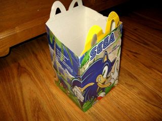 Sonic The Hedgehog Sega Vintage 2003 Monkey Ball Mcdonalds Happy Meal Box