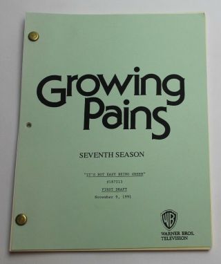 Growing Pains 1991 Tv Show Script Rare Episode Starring Leonardo Dicaprio